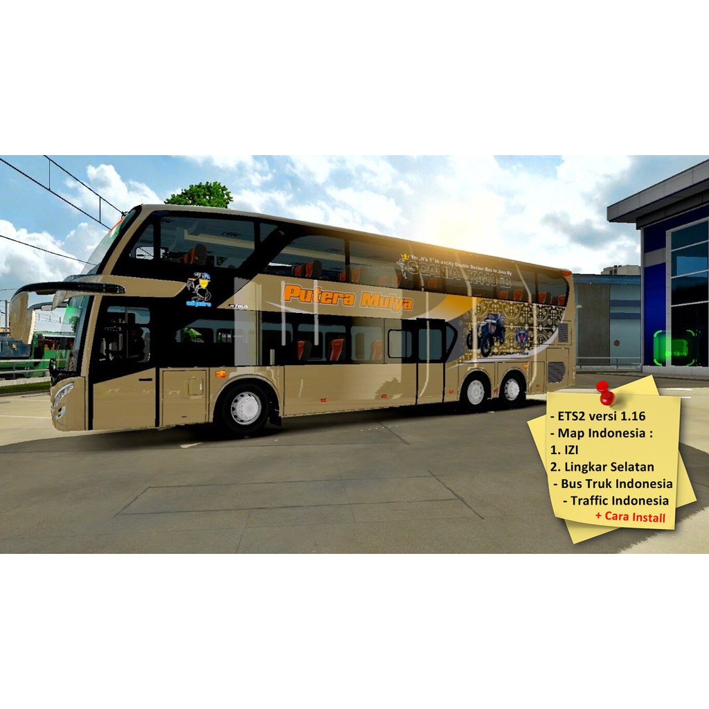 ETS2 1.16 Map IZI dan Lingkar Selatan Bus dan Truk Indonesia