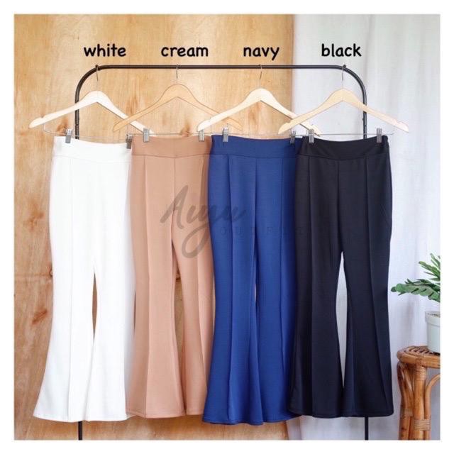 CUCI GUDANG!! (LIST DEPAN) BELL BUTTOM SCUBA/ CUTBRAY PANTS SCUBA/ CELANA PALAZO/ FLARE PANTS WIDE LEG SCUBA PANTS