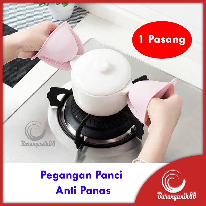 [1 Pasang] Pegangan Panci Anti Panas / Silikon Anti Panas Multifungsi