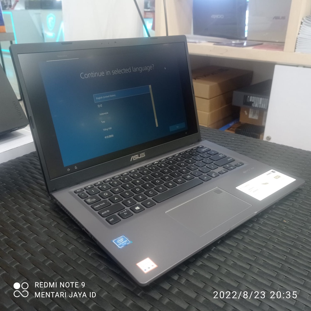 Laptop Murah Baru ASUS VivoBook P1411CM INTEL N4020 4GB 256GB ssd 14 FHD Windows 10 + OHS