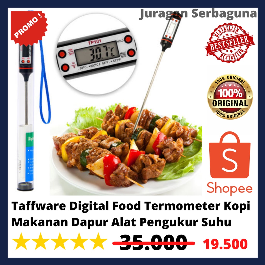 Taffware Digital Food Termometer Kopi Makanan Dapur Alat Pengukur Suhu