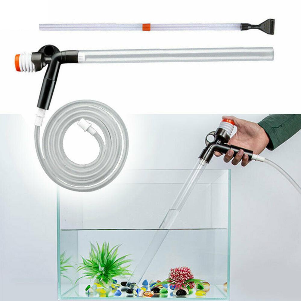 Solighter Fish Tank Cleaner Quick Release Filter Alat Pembersih Krikil Drainer