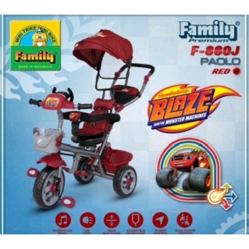 Sepeda roda tiga Family Paolo F-860J