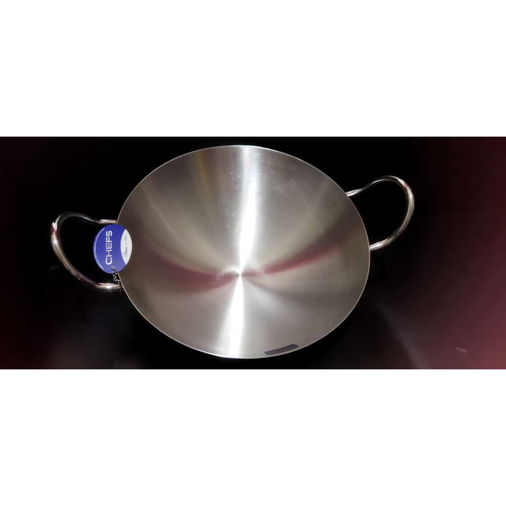 BIMA CHEFS ASIAN WOK 32cm STAINLESS STEEL SUS304