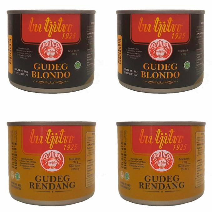 

Gudeg Kaleng Bu Tjitro Paket Blondo Rendang