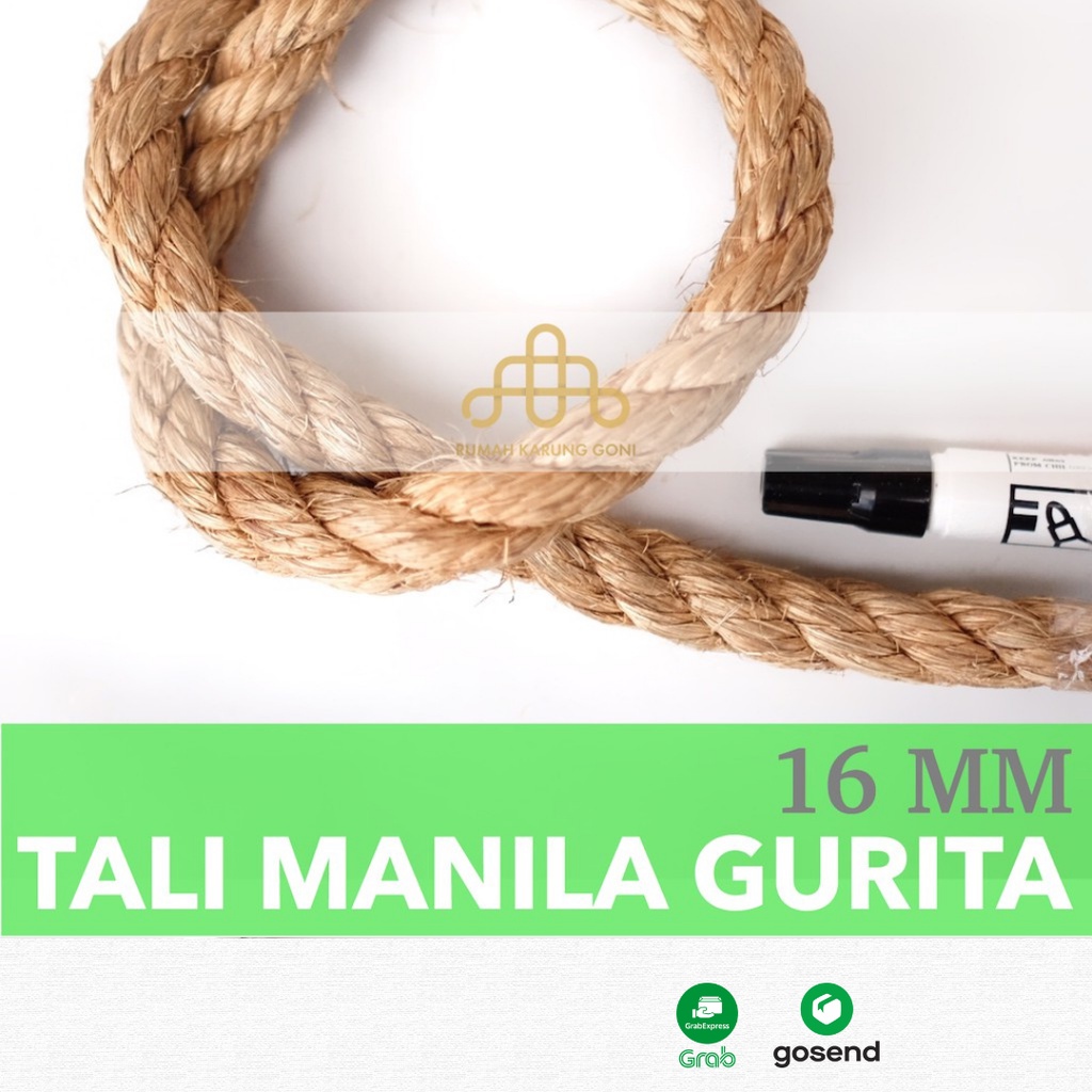 Tali Manila Gurita 16 MM - Tali Tarik Tambang - Tampar Serat Manila - Distributor Tali Manila Bali