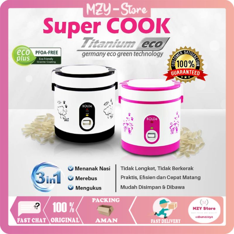 BOLDe Super Cook Titanium Eco 0.6 L Rice Cooker Mini BOLDe Titanium - ORIGINAL