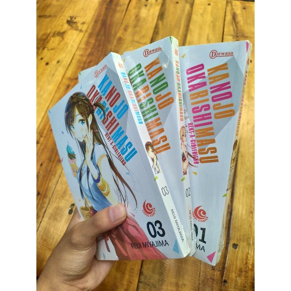 komik kanojo okarishimasu 1-3 set