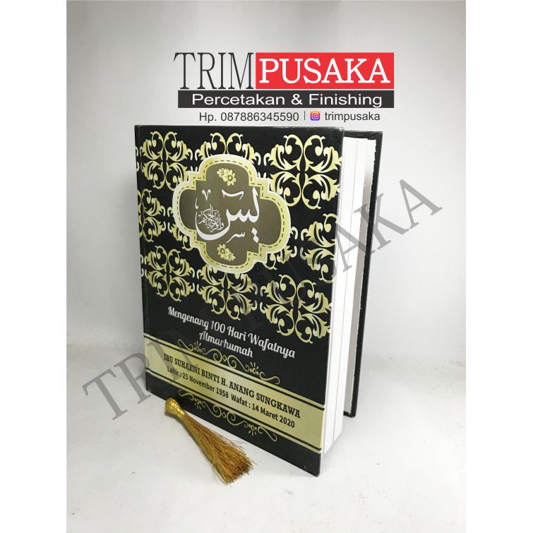 Cetak Buku Yasin Majmu Syarif Cover Costum