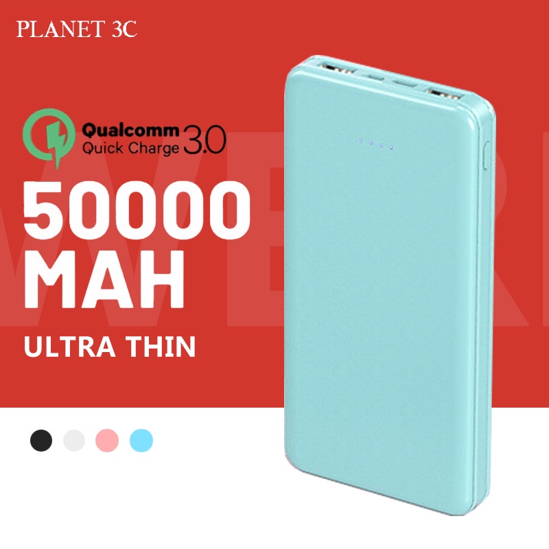 50000mAh Ultra tipis Power Bank 50000mAh Envy PowerBank With LED Lndiator Display 2.4A Mini Powerban