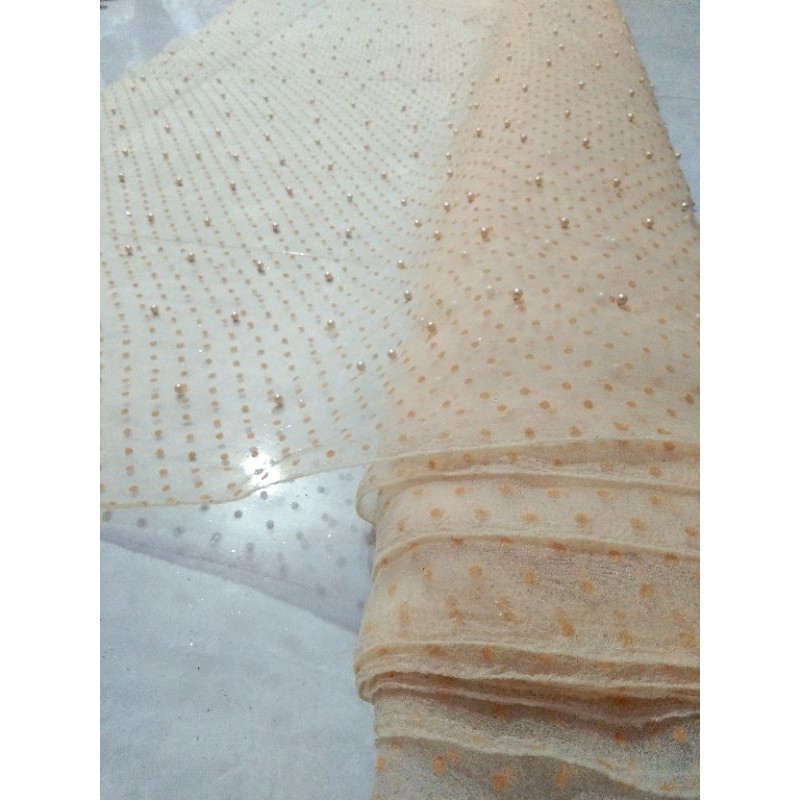 Organza Dot Mutiara