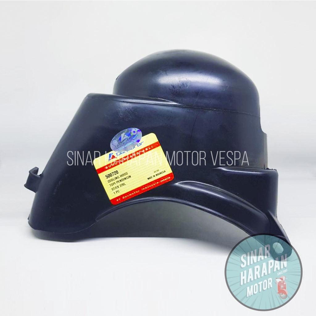 Topi Baja Vespa Excel / cover tutup boring blok head vespa