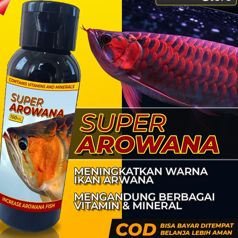Diskon Vitamin Ikan Arwana SUPER AROWANA Arwana Super Red Golden Red Silver Red Jardini Platinum 100ML | Discount Today | Terlaris Today | TERATAS