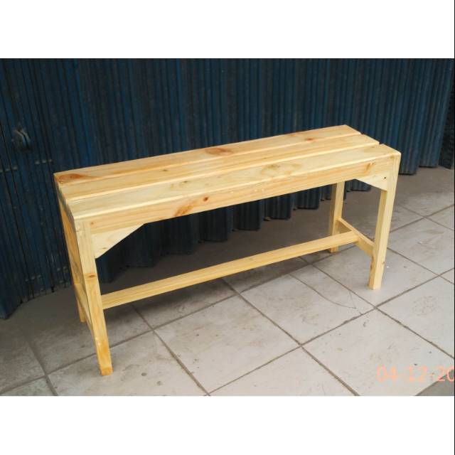 Bangku panjang natural jati belanda