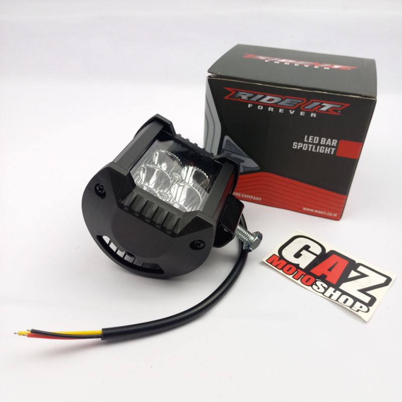 Lampu Tembak Sorot LED CAREE 6 titik mata 12V Kotak RI Flash Universal Mobil Motor Trail KlX CRF