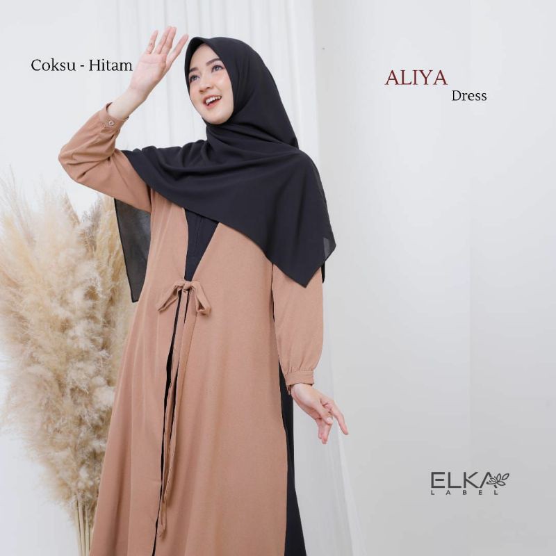 Gamis Lebaran | Aliya Dress | Gamis Hari Raya | Elka Label