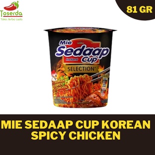 

Mie Sedaap Goreng Cup Korean Spicy Chicken Pedas