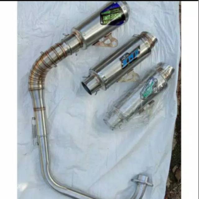 Knalpot kolong  klx crf  fulset