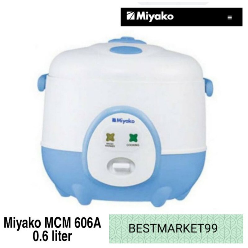 MAGIC COM MIYAKO MCM 606 A/B RICE COOKER 0,6 lLITER