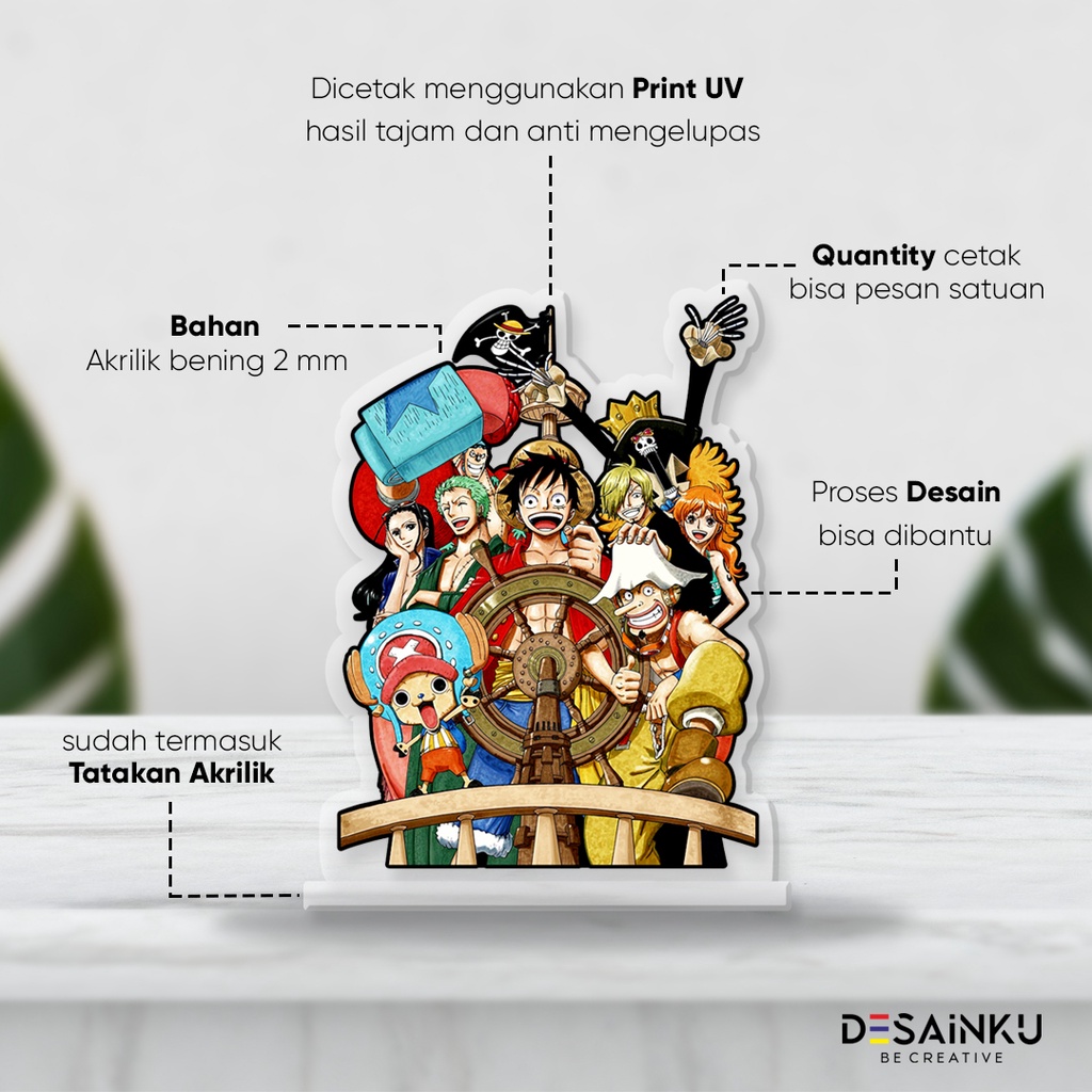 Termurah!!! Standing Akrilik ONE PIECE EDITION / Figure One Piece / Standee Acrylic Anime One Piece