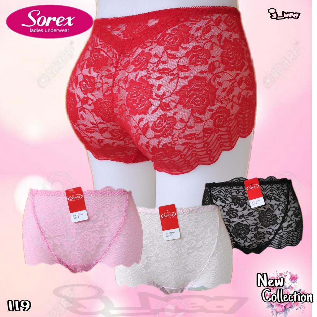 J119 CELANA DALAM WANITA SOREX RENDA  CD  SOREX TRANSPARAN 