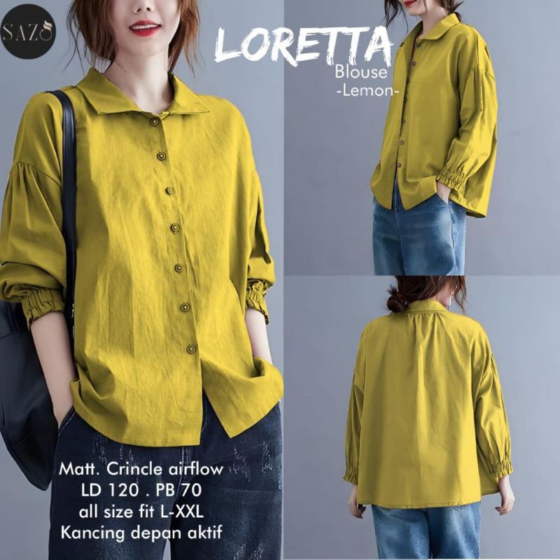 LORETTA BLOUSE BAJU WANITA TERBARU