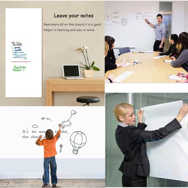 

Wallpaper Papan Tulis White board Sticker Tempel Dinding Anak Menu Makanan Premium L-120Cm