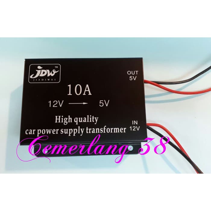 Step Down 10A DC 12V to 5V Car Power Supply Transformer Converter DC-D