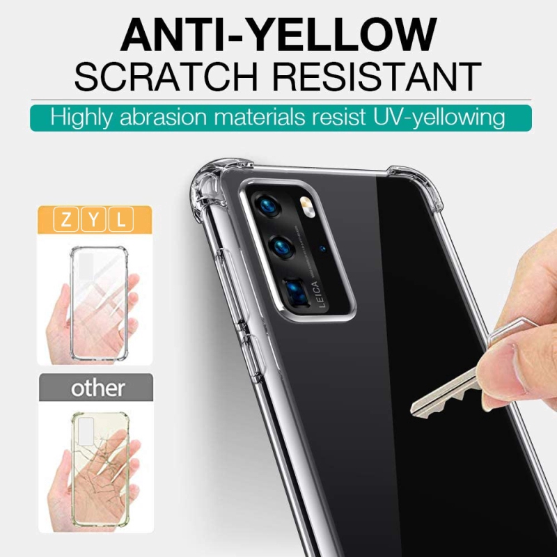 Casing Transparan Shockproof Premium untuk Huawei p40 Pro p40 Lite p40 Huawei Nova 5T