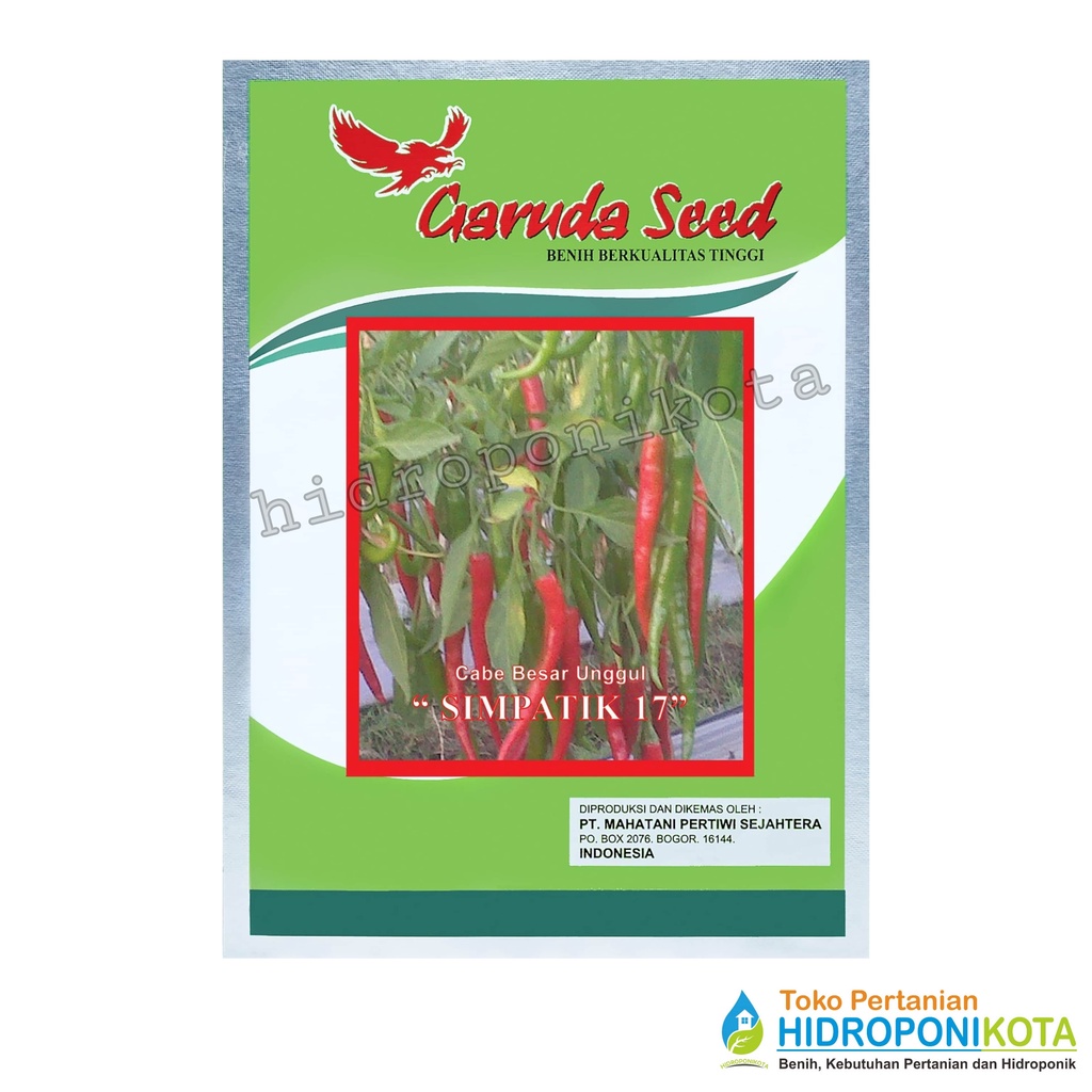 GS - benih CABE MERAH SIMPATIK 17 isi 10 gram - bibit cabe - garuda seed