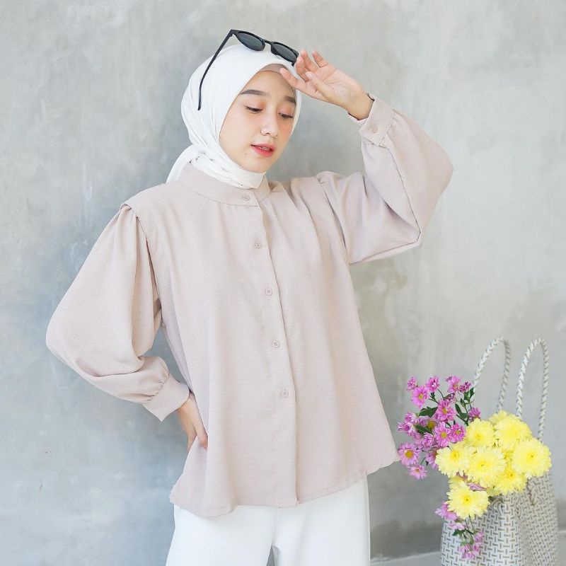 BAJU WANITA - ANAYA SHIRT - KAMEJA WANITA - ATASAN KOREA - BLOUSE WANITA - PAKAIAN WANITA- ATASAN