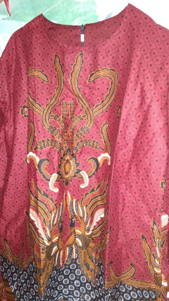 Motif Lowo Abang Baju Batik Couple Keluarga Seragam Gamis Blouse Anak Putri Hem Kemeja Tunik Dress