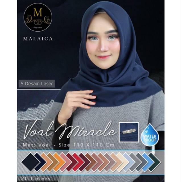 Segiempat voal miracle (10 pcs)