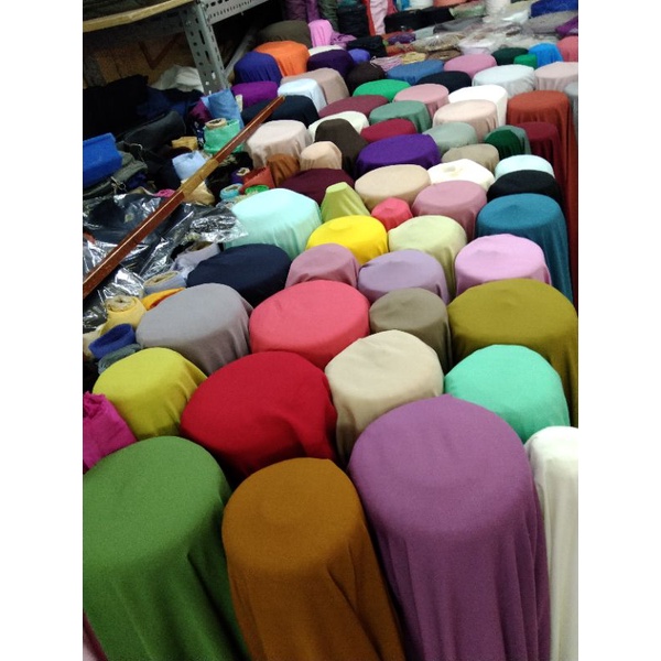 Bahan RAYON VISCOS/KATUN RAYON/Harga Per 1/2(0.5)mtr