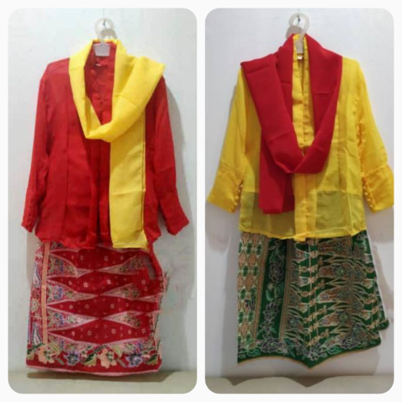 Baju adat betawi none anak TK SD SMP / kebaya betawi none anak / pakaian adat betawi anak