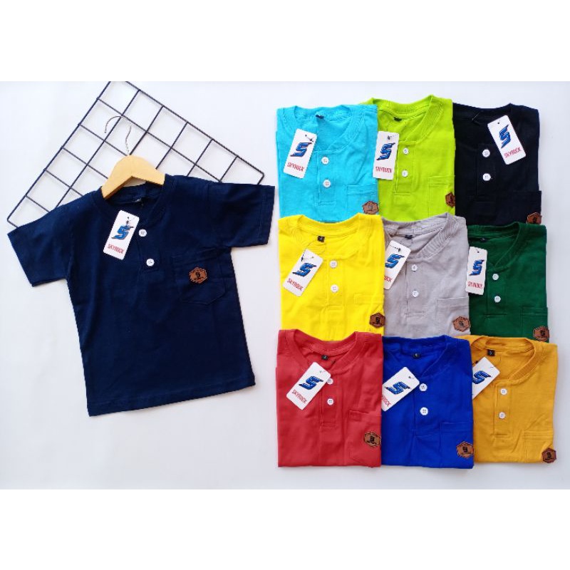 Kaos Polo anak katun combet