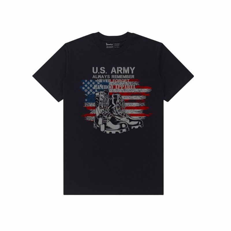 Kaos Pria Distro Bamboo Apparel - Tshirt Pria [  ] US Army