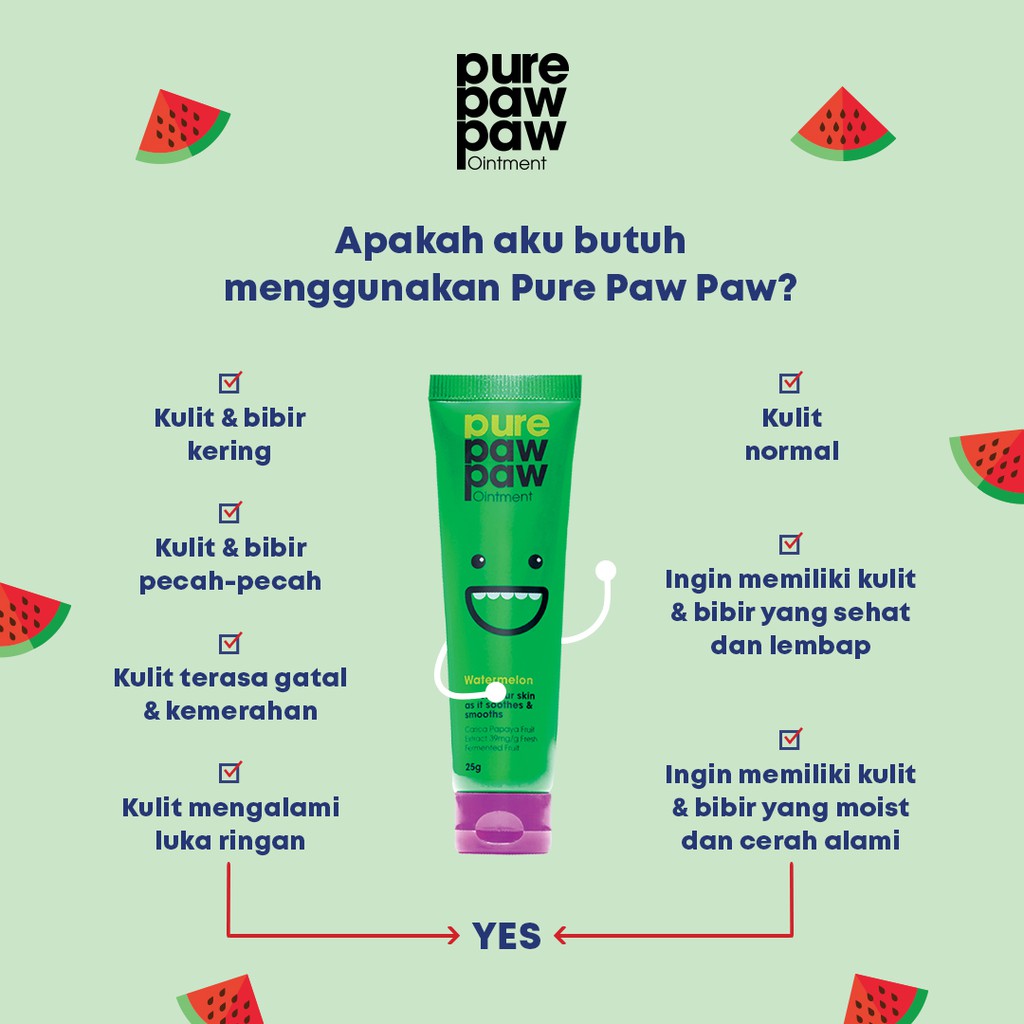 ⭐BAGUS⭐ PURE PAW PAW OINTMENT BPOM | Krim Gel Salep Multifungsi Lip Balm, Ruam Popok