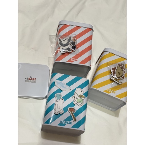 multi purpose box we bare bears ; kotak we bare bears ; tupperware we bare bears