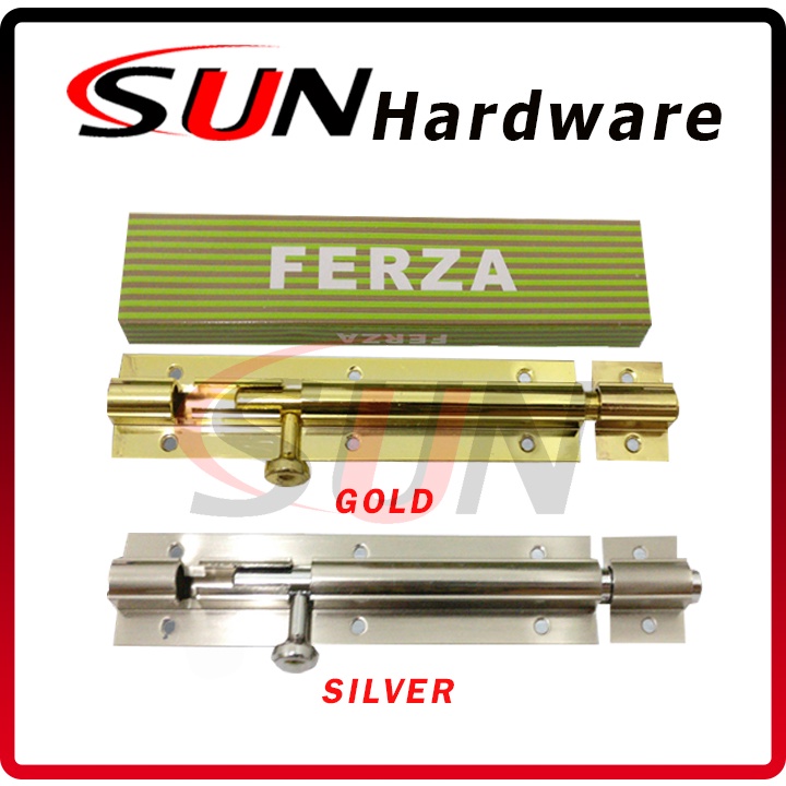 Grendel Slot Selot Pintu Rumah 6  Inch Jendela Putih Emas Silver Bolt