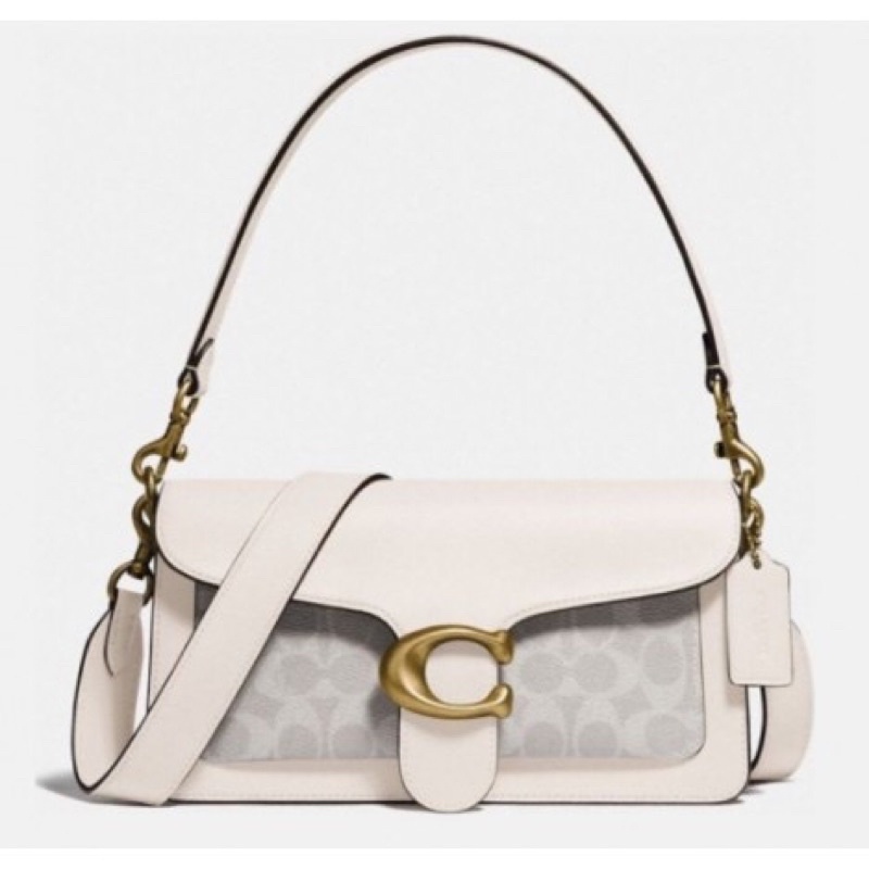 Coach Tabby 26 Signature White