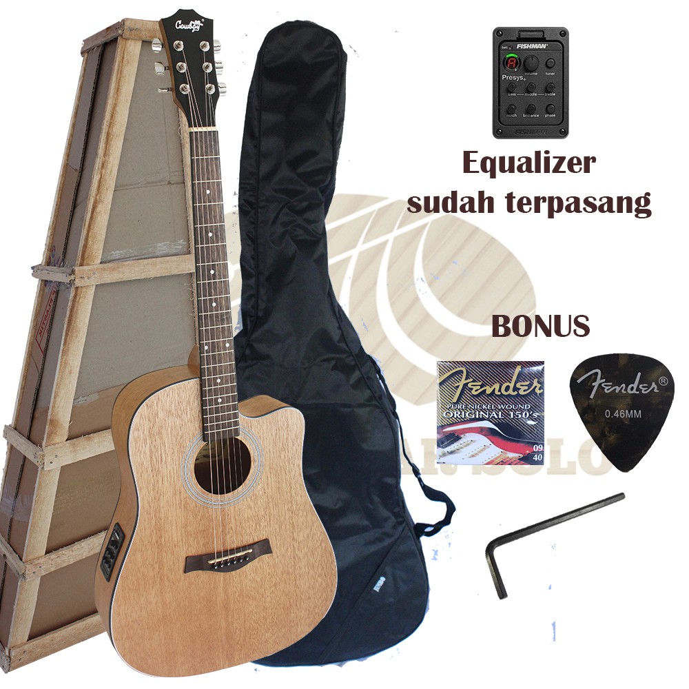Gitar Akustik Elektrik model Cowboy Original GWC 240 NA/NS Equalizer Cowboy AW 1-Paket B