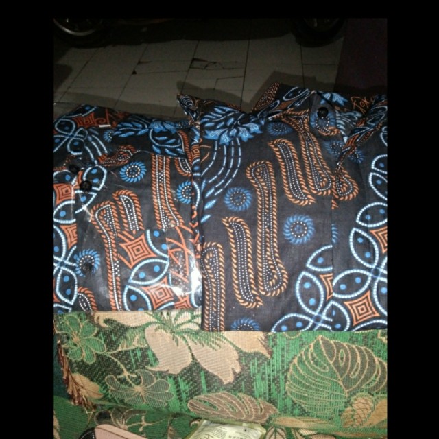 Batik Couple Keluarga Terbaru Adli Pekalongan,~motif Seno Biru Termurah Dan Terlaris Di Thn 2021