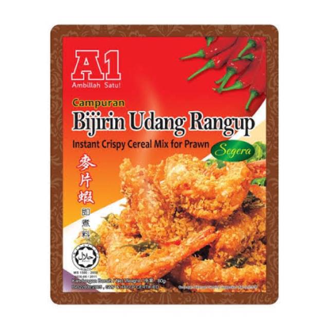 

A1 CRISPY CREAL MIX FOR PRAWN 80GR
