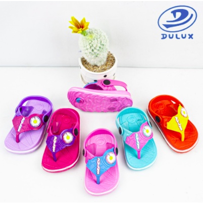 DX-293E-1 Sandal Jepit Anak Cewek Motif Bunga / Sandal Jepit Bayi &amp; Balita Merek Dulux Ukuran 20-25