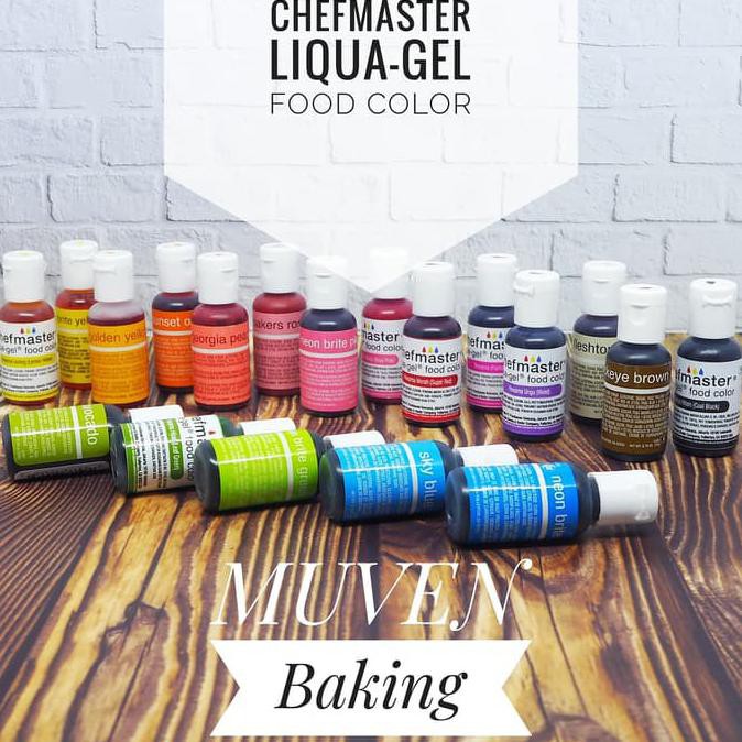 

BISA COD CHEFMASTER LIQUA-GEL FOOD COLOR 20 Gr / PEWARNA MAKANAN / COLOUR GEL TERUJI [Kode 1|Kode