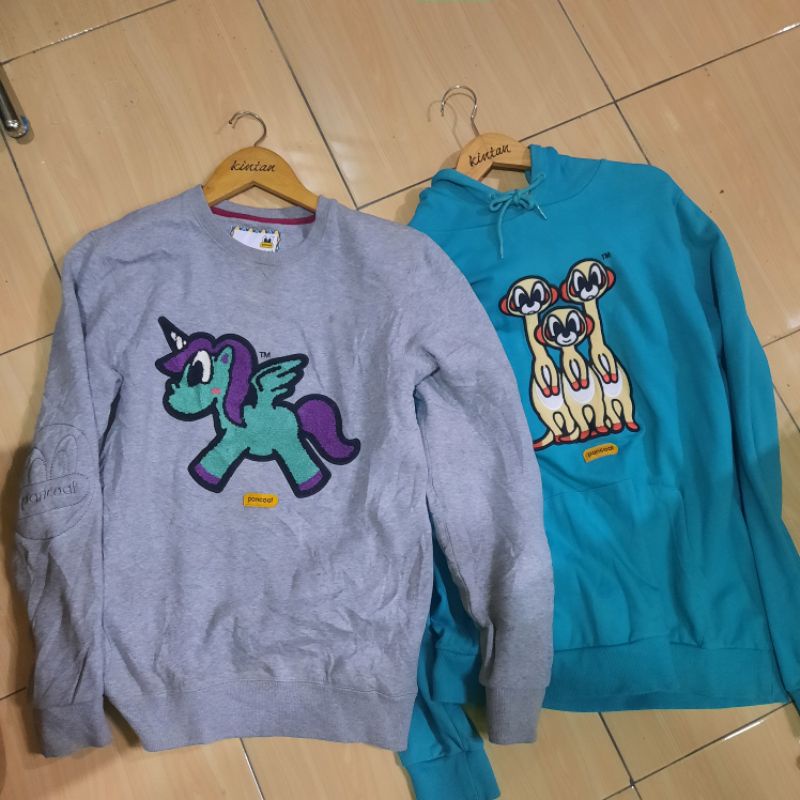 borongan crewneck unicorn dan hoodie pancoat second