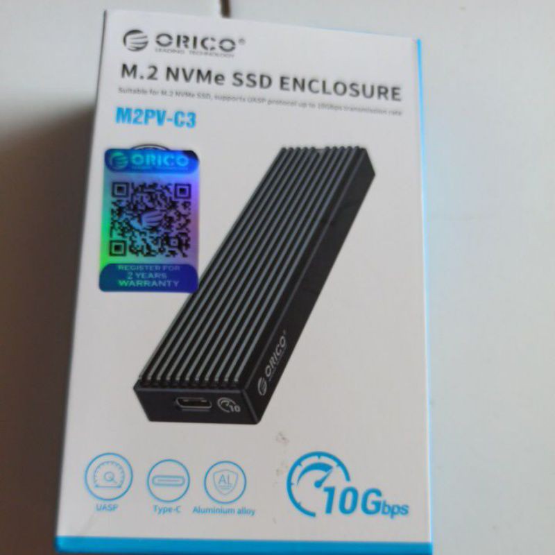 Orico M2 nvme SSD enclosure