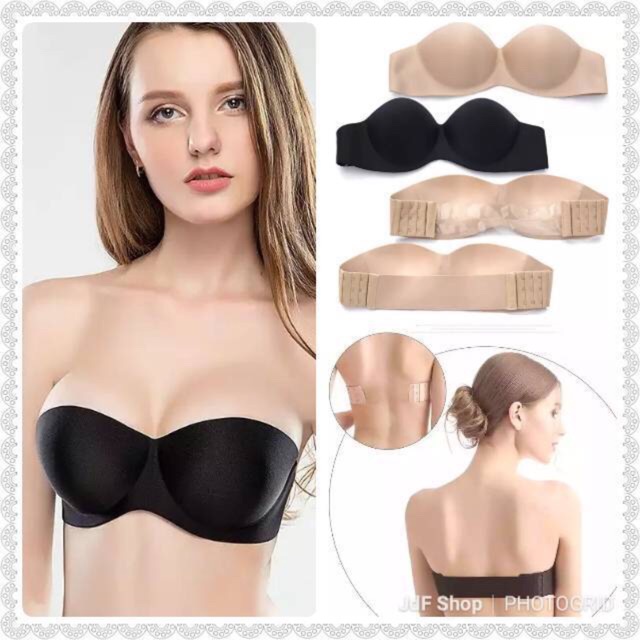 STRAPLESS SEAMLESS PUSH UP BRA