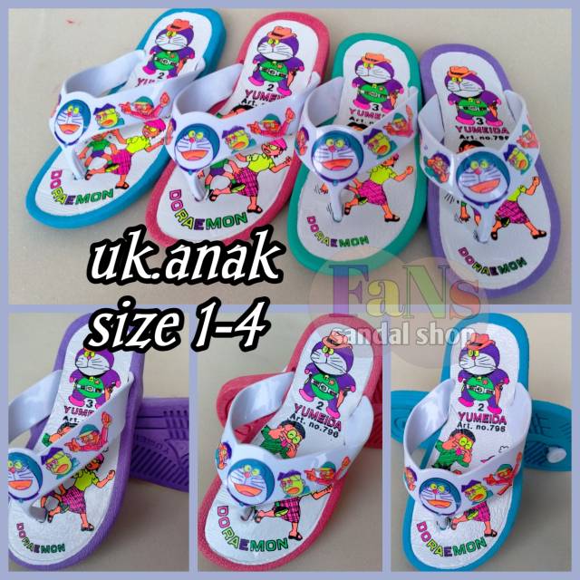 Sandal Anak Karakter Doraemon